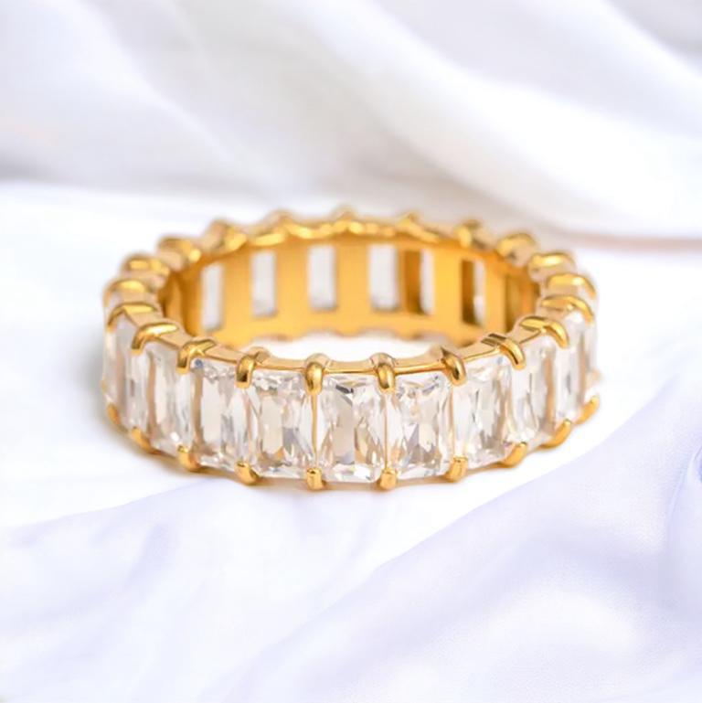 ADRI - ANILLO ESTILO TENIS TRANSPARENTE