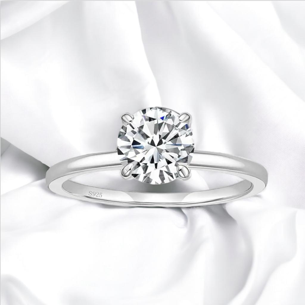 LONELY - ANILLO DE PLATA DE LEY 925 CON BAÑO EN ORO DE 14K