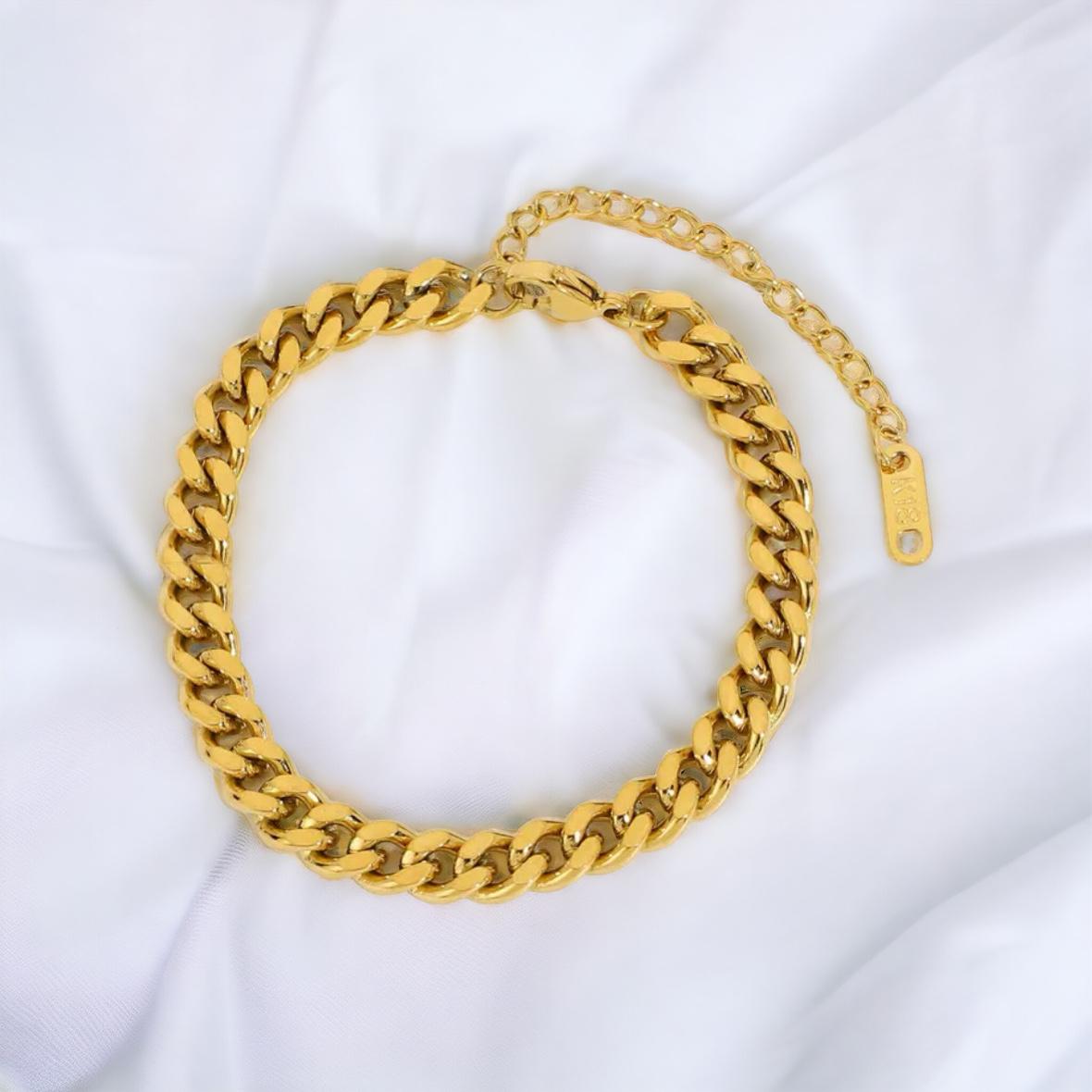 PULSERA STELLA-ORO CON ESLABONES GRANDES