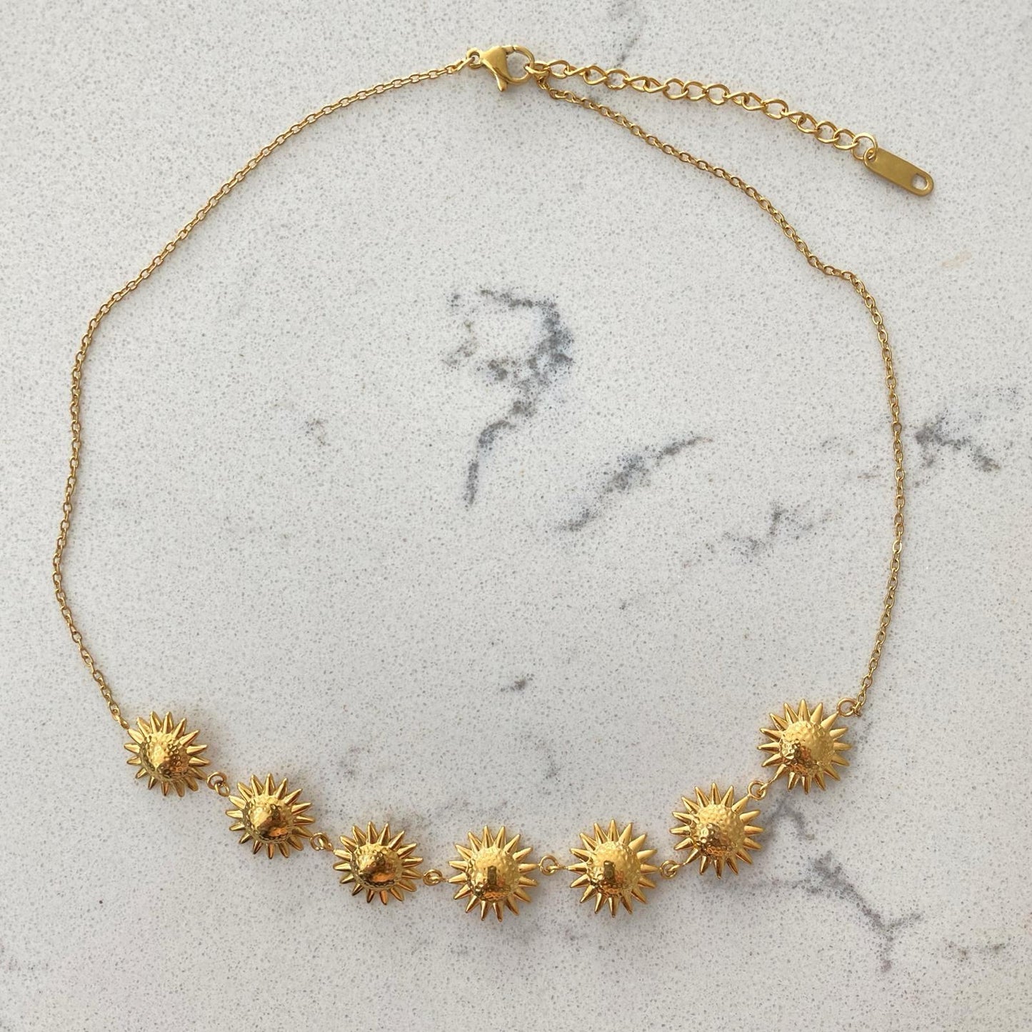 SUNFLOWER - SUNFLOWER DESIGN SET (BRACELET AND NECKLACE)