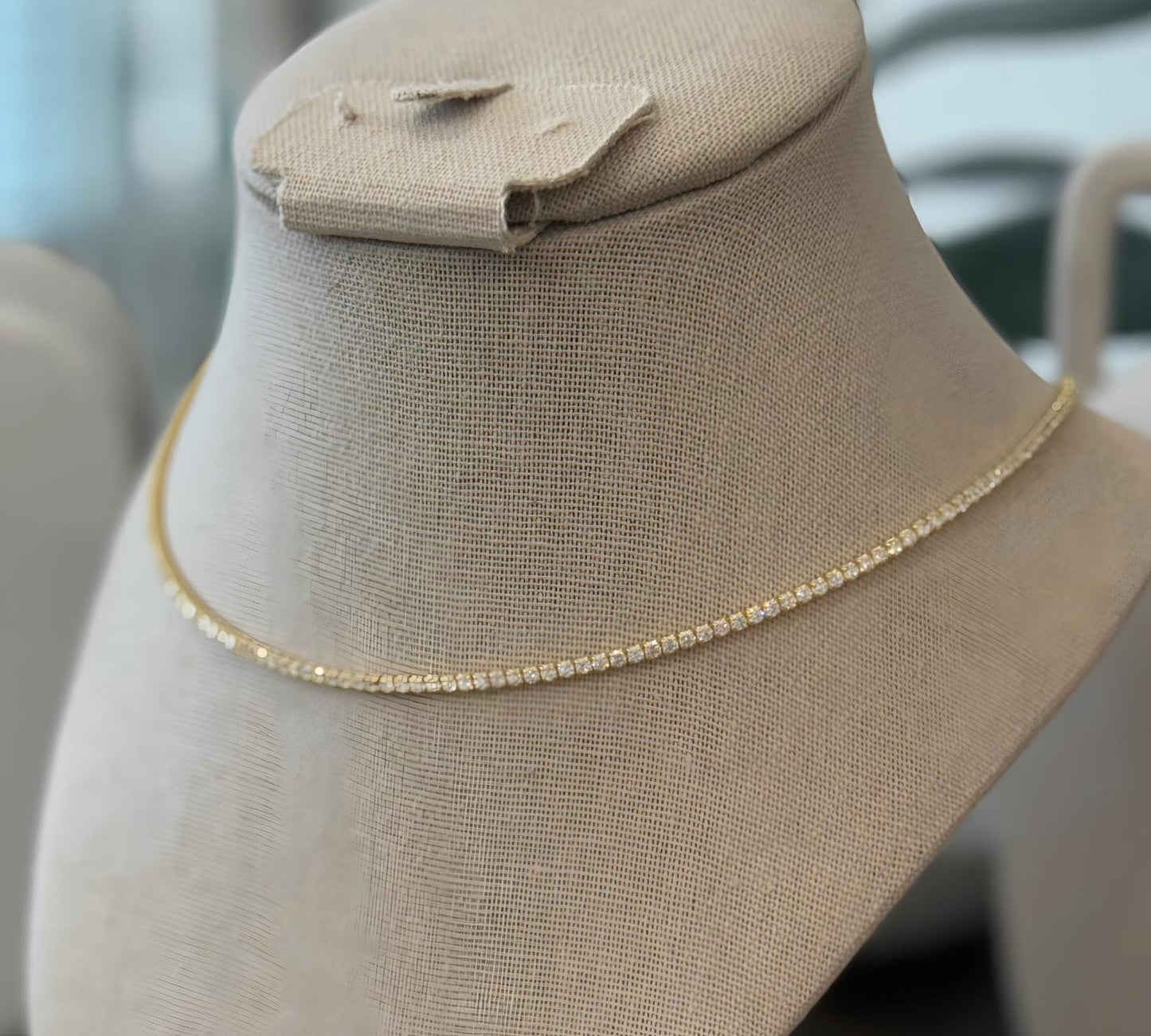 MOISELLE - MOISSANITE TENNIS NECKLACE